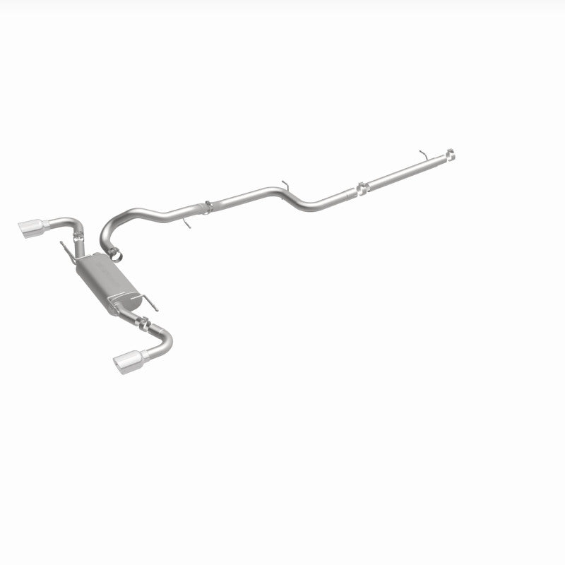 MagnaFlow 2010 - 2013 Mazda 3 2.5L Hatchback: Split Rear Exit Stainless Cat Back Performance Exhaust - Unleash Your Ride!