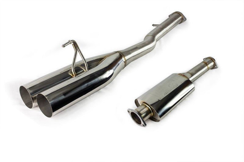 Unleash the Power! ISR Performance 4in Dual Tip Straight Pipe Exhaust for Nissan 350Z