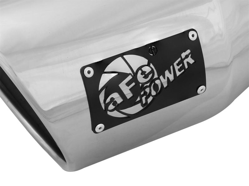 aFe Diesel Exhaust Tip: Bolt-On Black, 5in Inlet x 7in Outlet x 12in - Right