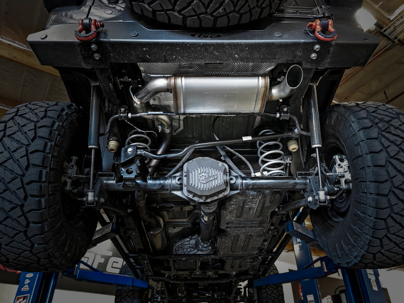 aFe MACH Force-Xp Hi-Tuck 3in 409 SS Axle-Back Exhaust for 2018 - 2024 Jeep Wrangler JL 2.0/3.6