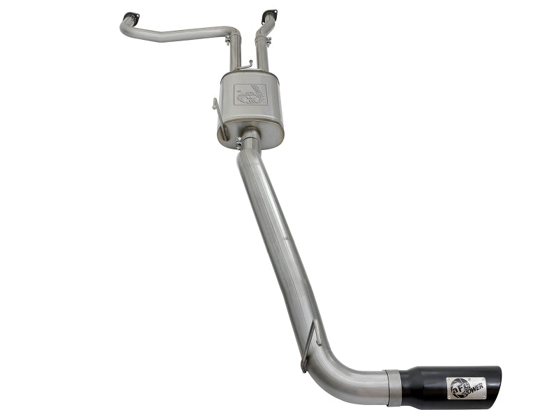 aFe MACHForce XP 2.5in Cat-Back Exhaust System with Black Tip - Ideal for Nissan Frontier 17 - 19 V8 - 5.6L & Titans!