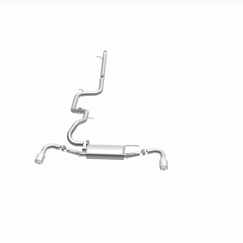 MagnaFlow 2010 - 2013 Mazda 3 2.5L Hatchback: Split Rear Exit Stainless Cat Back Performance Exhaust - Unleash Your Ride!