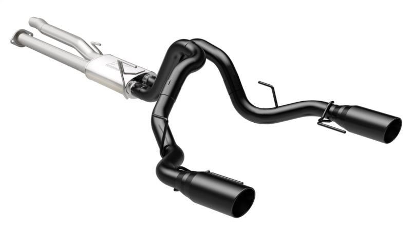 MagnaFlow Cat-Back Exhaust for 2017 - 2021 Ford F-150 Raptor 3.5L with Dual Black Coated 3in Tips