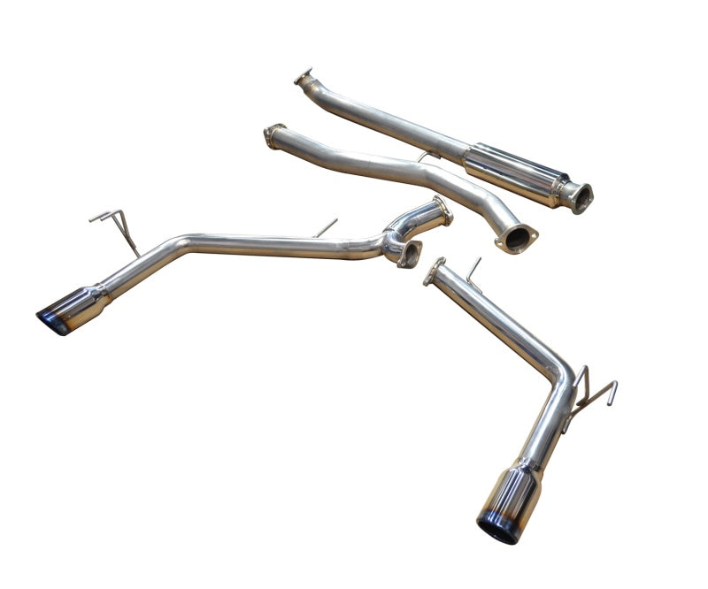 Injen 2016 - 2021 Honda Civic 1.5L Turbo Sedan: 63mm SS Cat - Back Exhaust with Dual Burnt Titanium Tips