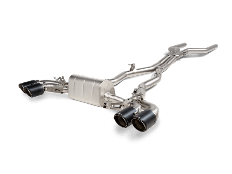 Akrapovic's Stunning 2021 BMW M8/M8 Competition (F91/F92) Evolution Line Cat Back Exhaust (Titanium) with Carbon Tips - Upgrade Now!