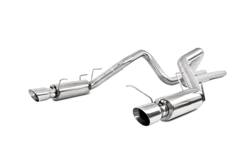 MBRP 11 - 14 Ford Mustang GT 5.0L: Dual Split Rear Race Version T409 3in Cat Back Exhaust System - The Ultimate Performance Upgrade!