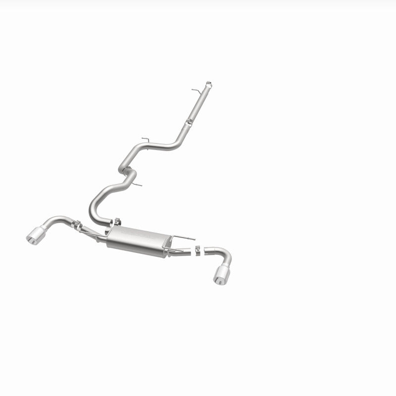 MagnaFlow 2010 - 2013 Mazda 3 2.5L Hatchback: Split Rear Exit Stainless Cat Back Performance Exhaust - Unleash Your Ride!