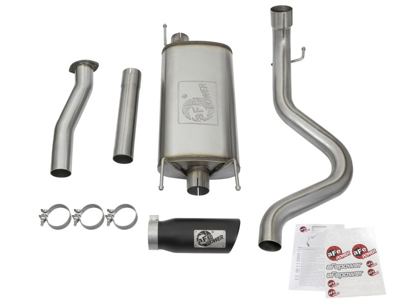 aFe MACHForce XP Cat-Back Stainless Steel Exhaust with Black Tips for 2016-2023 Toyota Tacoma V6-3.5L