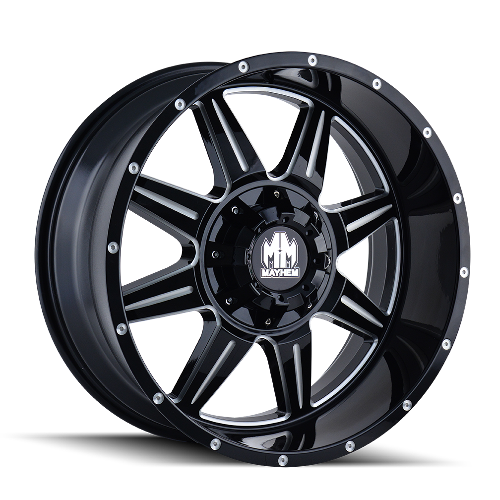 MAYHEM MONSTIR 18x9 5x150/5-139.7 ET-12 110 Gloss Black Milled