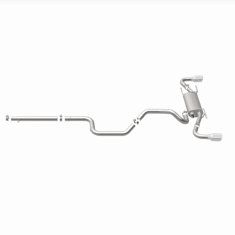 MagnaFlow 2010 - 2013 Mazda 3 2.5L Hatchback: Split Rear Exit Stainless Cat Back Performance Exhaust - Unleash Your Ride!