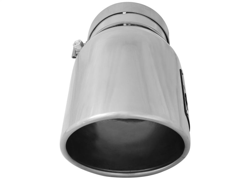 aFe Diesel Exhaust Tip: Bolt-On Black, 5in Inlet x 7in Outlet x 12in - Right