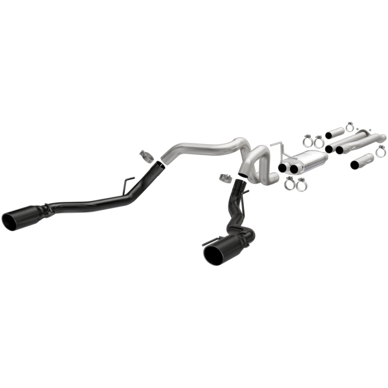 MagnaFlow Cat-Back Exhaust for 2017 - 2021 Ford F-150 Raptor 3.5L with Dual Black Coated 3in Tips
