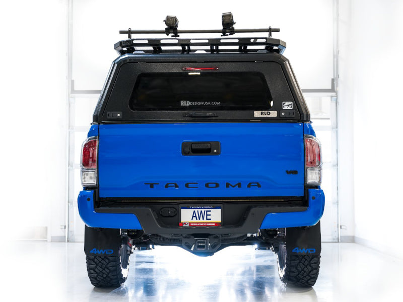 AWE 2016 - 2023 Toyota Tacoma 0FG Exhaust with BashGuard: The Ultimate Sound Upgrade!