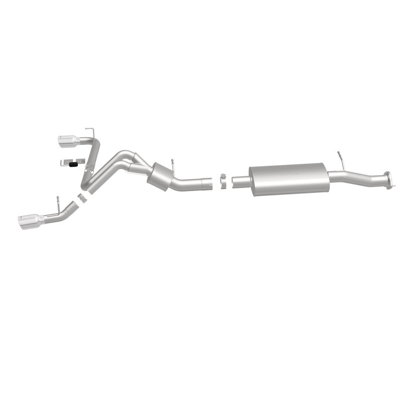 MagnaFlow Cat-Back Exhaust System for 2007 - 2008 GM Hummer H2 with Dual Split Rear Exit