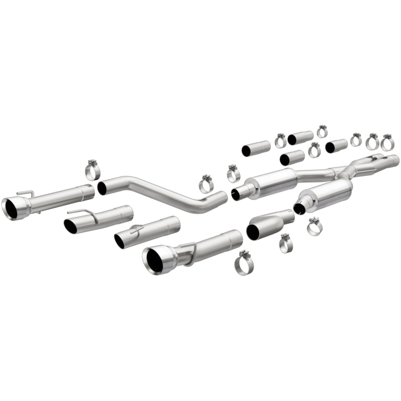MagnaFlow 2015 - 2023 Dodge Charger & Challenger 409 SS Polished 3in Quad Tips Cat - Back Exhaust