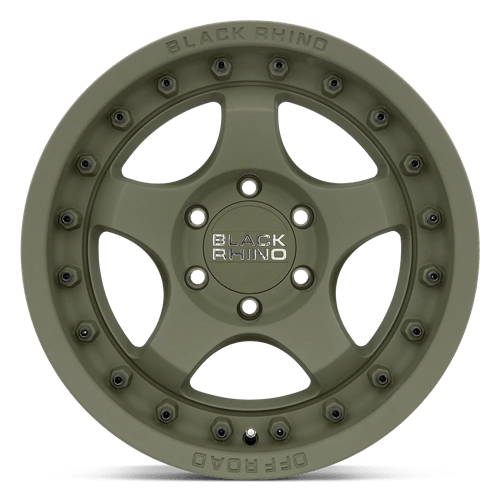 Unleash Adventure with Black Rhino BANTAM 16X8 Olive Drab Green Wheels