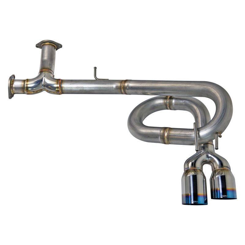 Remark 2022+ Honda Civic Sport Hatchback FL2 Catback Exhaust: Burnt Stainless Steel Tip for Enhanced Performance