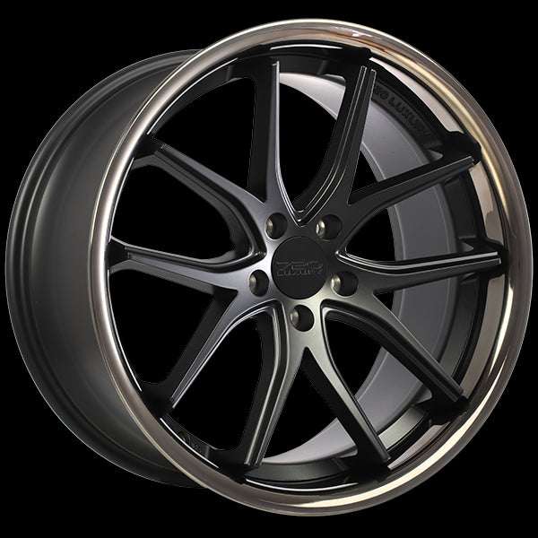 Unleash Luxury: 720 VANQUISH 20x9.0 Wheels in Satin Black with Black Stainless Lip
