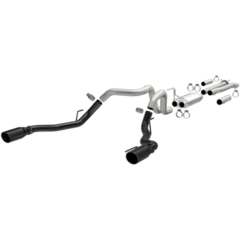 MagnaFlow Cat-Back Exhaust for 2017 - 2021 Ford F-150 Raptor 3.5L with Dual Black Coated 3in Tips