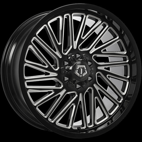 Stunning TIS Wheels 553 - 22x10.0 Gloss Black with Milled Edge! 