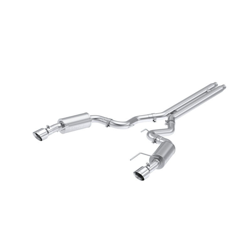 MBRP 2024-2025 Ford Mustang GT & GT Premium 5.0 Aluminized Steel 3in Cat-Back Dual Split Rear (Street) Exhaust System