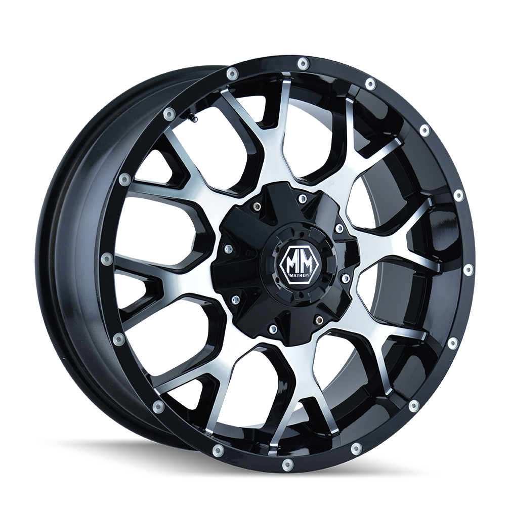 MAYHEM WARRIOR 17x9 5x127/5-139.7 ET-12 87 Gloss Black Machined