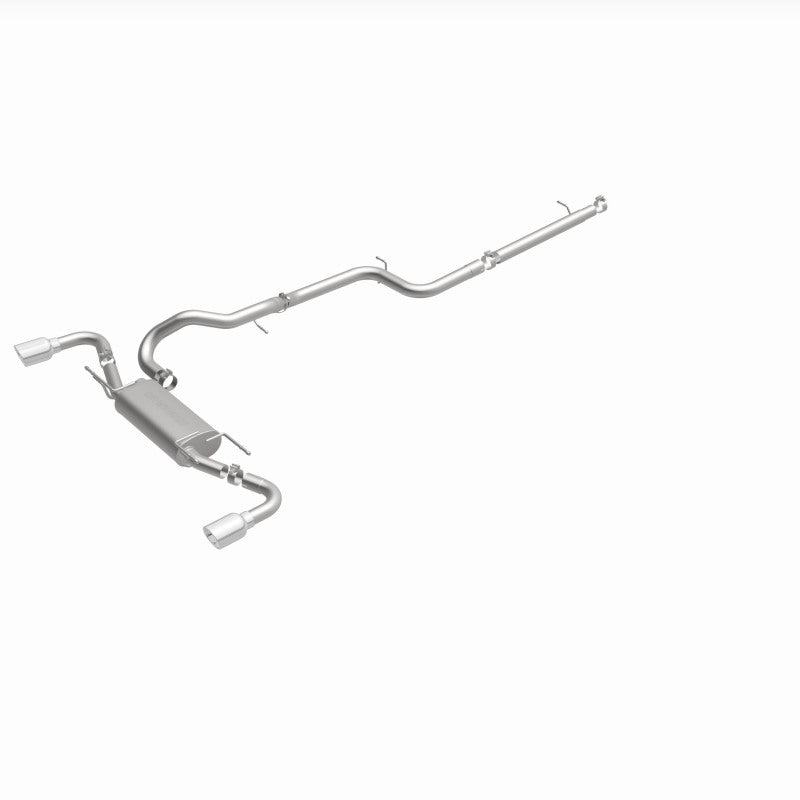 MagnaFlow 2010 - 2013 Mazda 3 2.5L Hatchback: Split Rear Exit Stainless Cat Back Performance Exhaust - Unleash Your Ride!