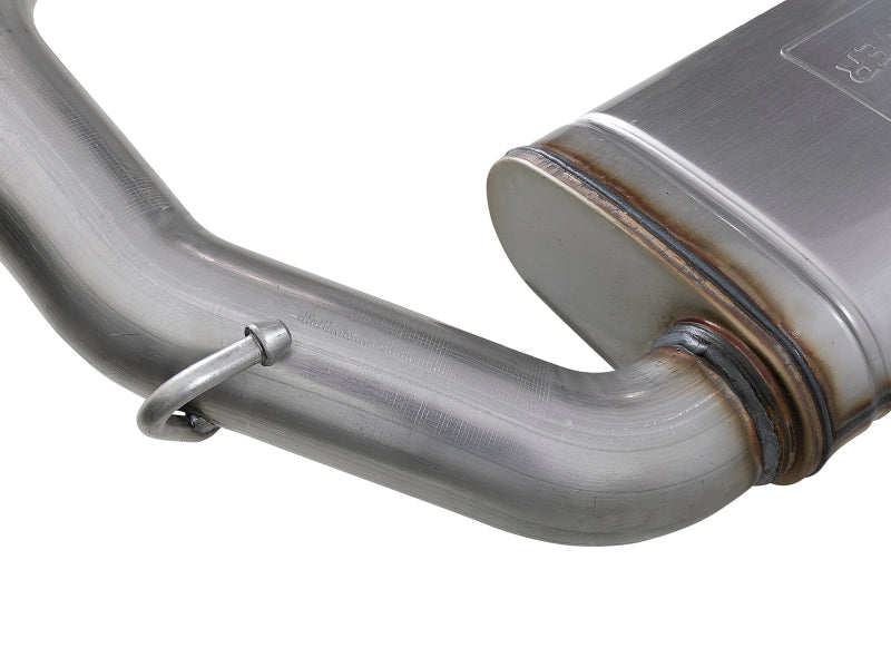 aFe MACH Force-Xp Hi-Tuck 3in 409 SS Axle-Back Exhaust for 2018 - 2024 Jeep Wrangler JL 2.0/3.6
