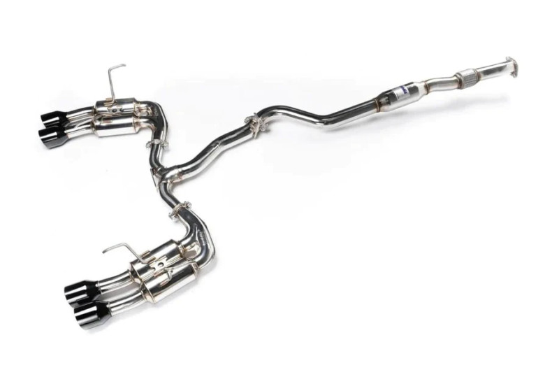 Incredible Invidia 2022+ Subaru WRX Gemini Single Layer Quad Black Tip Cat-Back Exhaust - Upgrade Now!