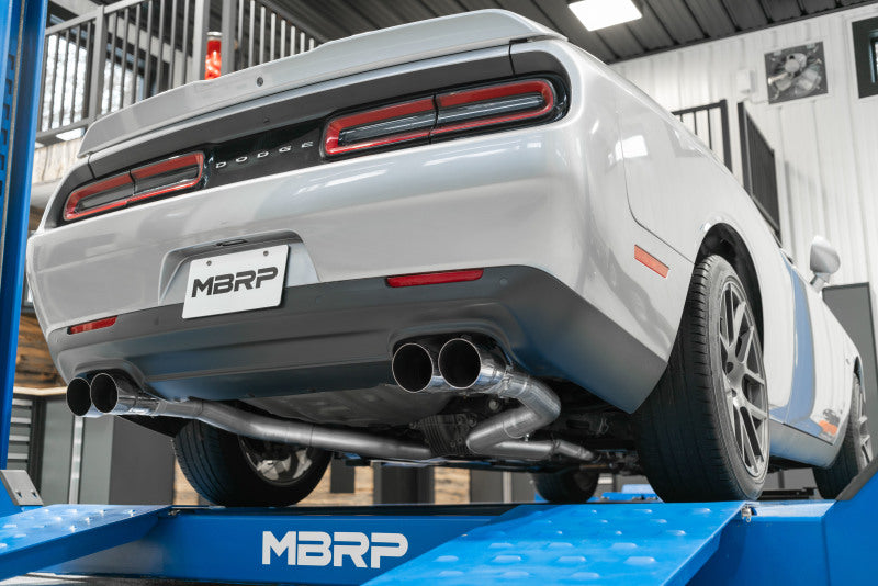 MBRP 2015 - 2016 Dodge Challenger 5.7L HEMI Cat - Back Dual Split Rear Exhaust: Armor Lite Series