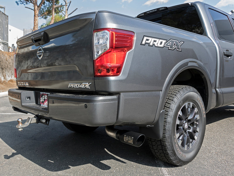 aFe MACHForce XP 2.5in Cat-Back Exhaust System with Black Tip - Ideal for Nissan Frontier 17 - 19 V8 - 5.6L & Titans!