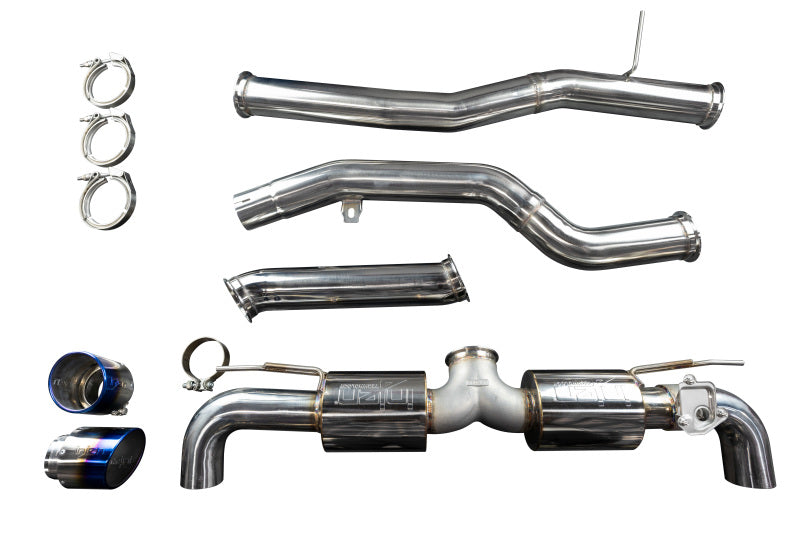 Injen's Stunning 20 - 23 Toyota GR Supra 3.0L Turbo 6cyl SS Cat - Back Exhaust with Burnt Tips