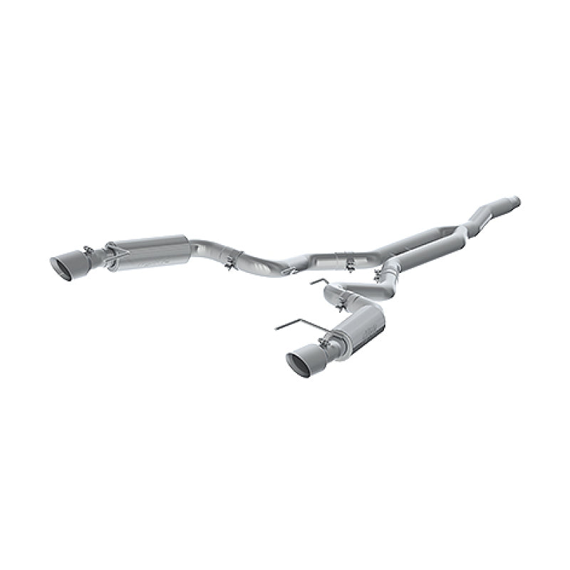 MBRP 2015 - 2025 Ford Mustang EcoBoost 2.3L Aluminum 3in Cat - Back Dual Split Rear Exit (Race Version) - The Ultimate Exhaust Upgrade