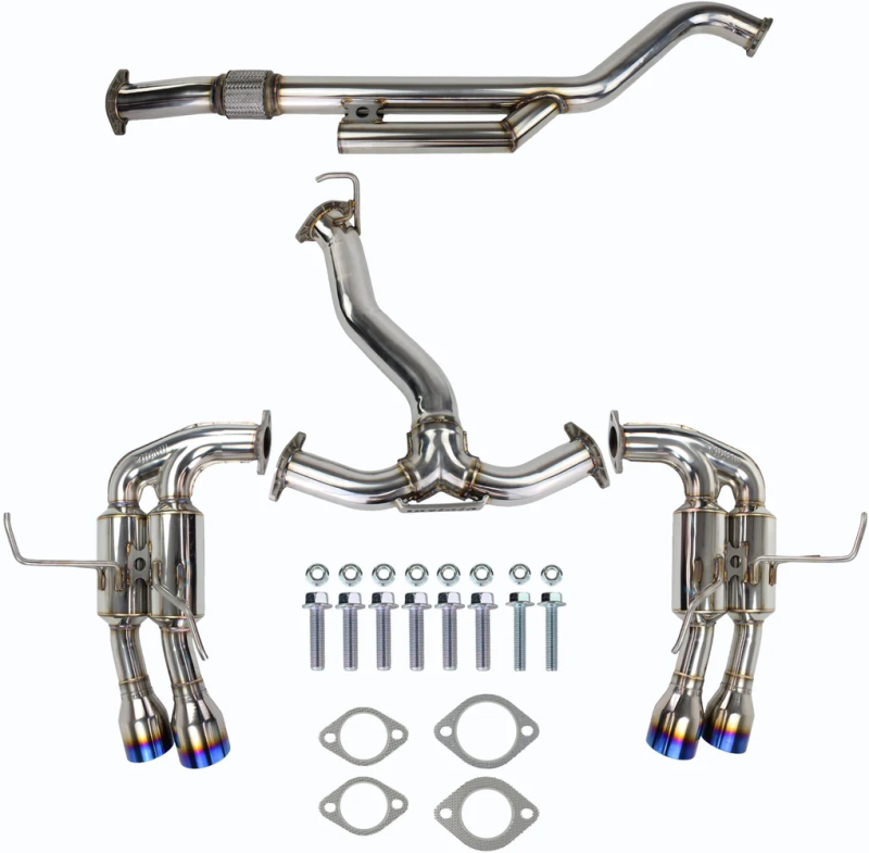 Unleash the Power: Invidia 2022+ Subaru WRX Gemini Single Layer Quad Titanium Tip Cat-Back Exhaust