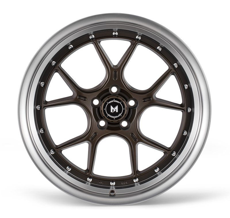 Stunning MFlow MFL1 18X8.5 5X100 ET35 73.1 Matt Bronze Machined Lip Wheels