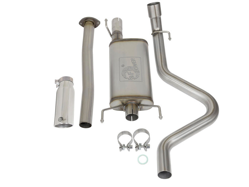 aFe MACH Force XP Cat-Back Stainless Steel Exhaust System with Polished Tip - Boost Your 2005 - 2012 Toyota Tacoma L4 - 2.7L!