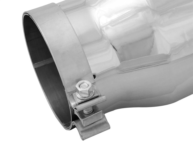 aFe Diesel Exhaust Tip: Bolt-On Black, 5in Inlet x 7in Outlet x 12in - Right