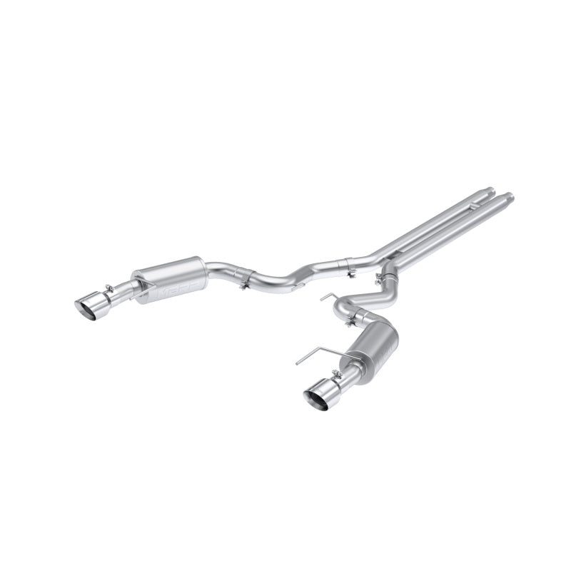 MBRP 2024-2025 Ford Mustang GT & GT Premium 5.0 Aluminized Steel 3in Cat-Back Dual Split Rear (Street) Exhaust System