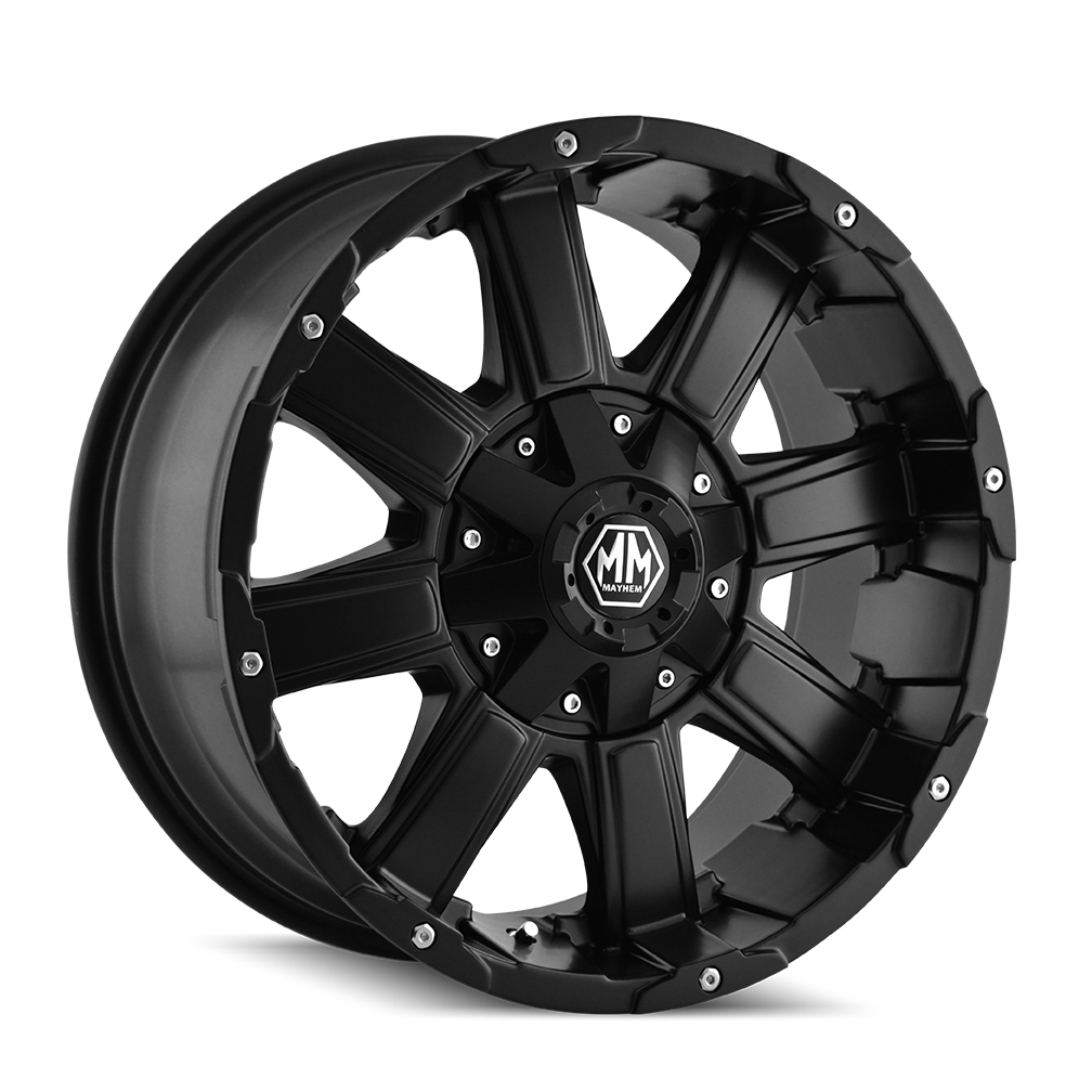 MAYHEM CHAOS 20x9 Wheels - Matte Black Finish, Ideal for Off - Road Adventures