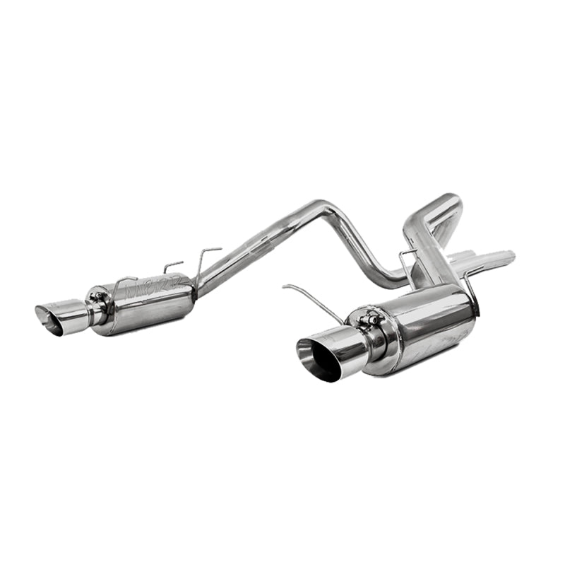 MBRP 2011 - 2014 Ford Mustang GT 5.0L Dual Split Rear Street Version T409 3in Cat Back Exhaust System: Unleash Performance!