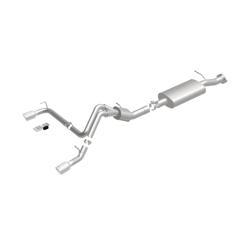 MagnaFlow Cat-Back Exhaust System for 2007 - 2008 GM Hummer H2 with Dual Split Rear Exit
