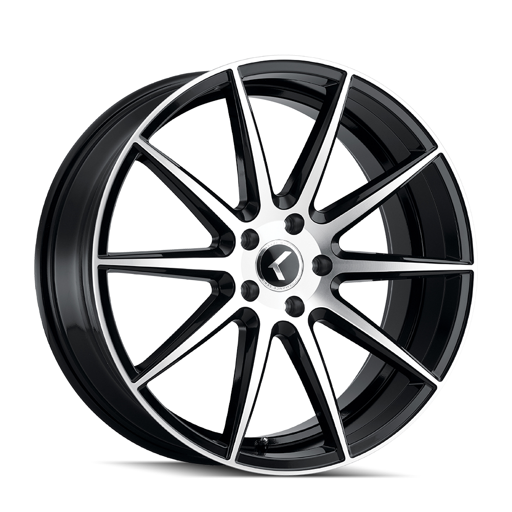 KRAZE COSMOS 18x8 5x112 ET40 66.56 Gloss Black Machined - A Stunning Wheel Upgrade!