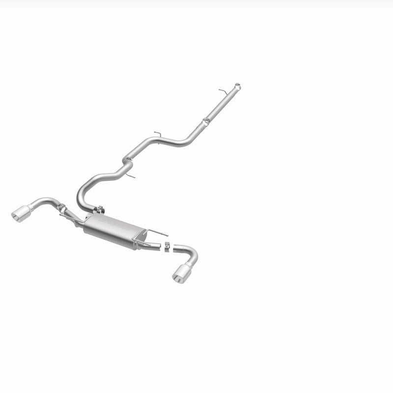 MagnaFlow 2010 - 2013 Mazda 3 2.5L Hatchback: Split Rear Exit Stainless Cat Back Performance Exhaust - Unleash Your Ride!