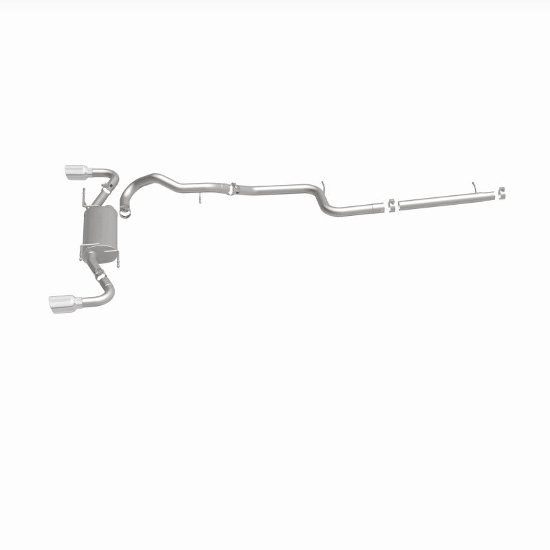 MagnaFlow 2010 - 2013 Mazda 3 2.5L Hatchback: Split Rear Exit Stainless Cat Back Performance Exhaust - Unleash Your Ride!