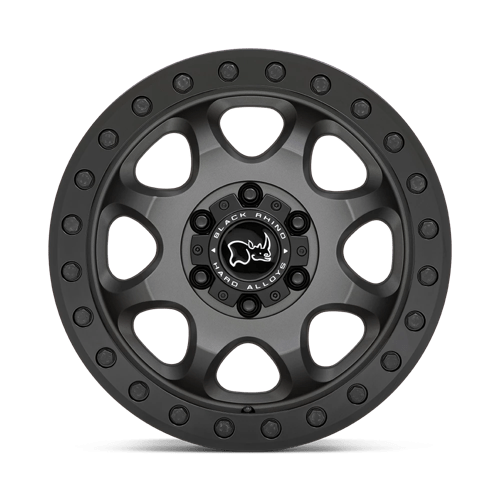 Black Rhino VENTURE BEADLOCK 17X8 Wheels - Matte Gunmetal with Black Hardware, a Must - Have!