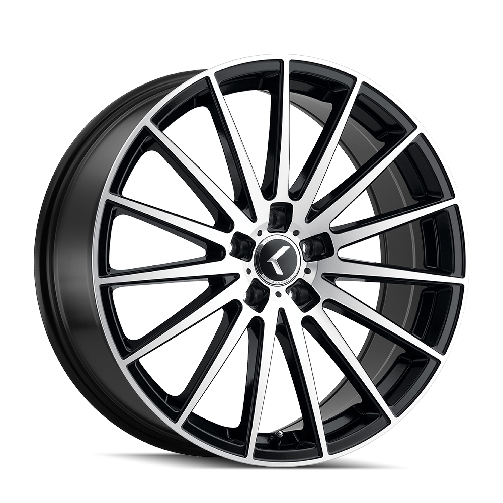 KRAZE STUNNA 18x8 5x112 ET40 66.56 Matte Black Machined - A Stunning Wheel Upgrade!