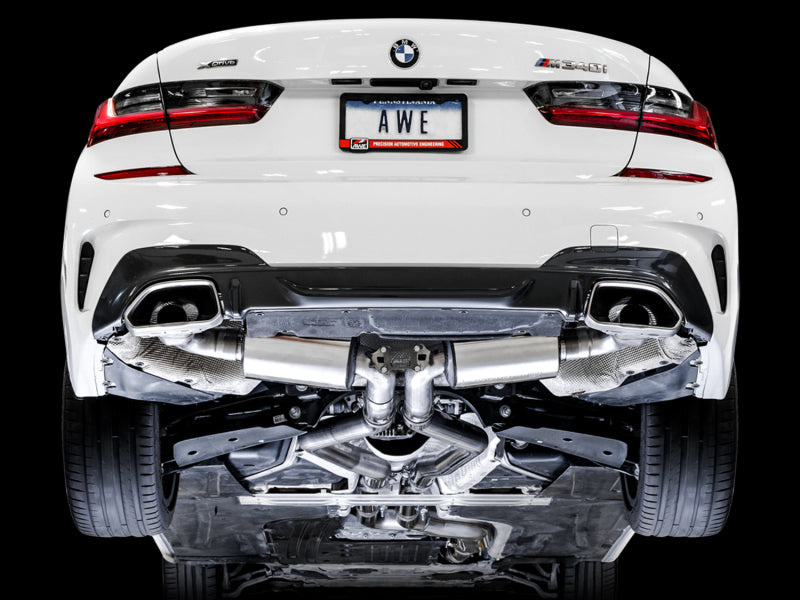 AWE Tuning 2019+ BMW M340i (G20) Resonated Touring Edition Exhaust - Unleash the Power!