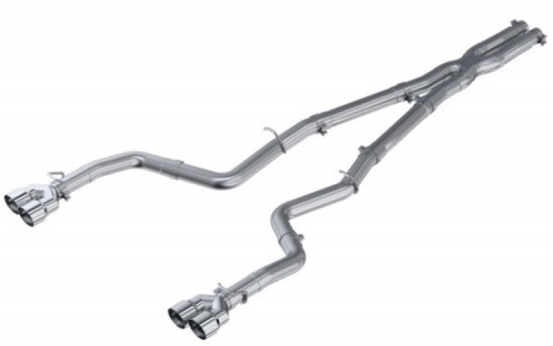 MBRP 2015 - 2016 Dodge Challenger 5.7L HEMI Cat - Back Dual Split Rear Exhaust: Armor Lite Series