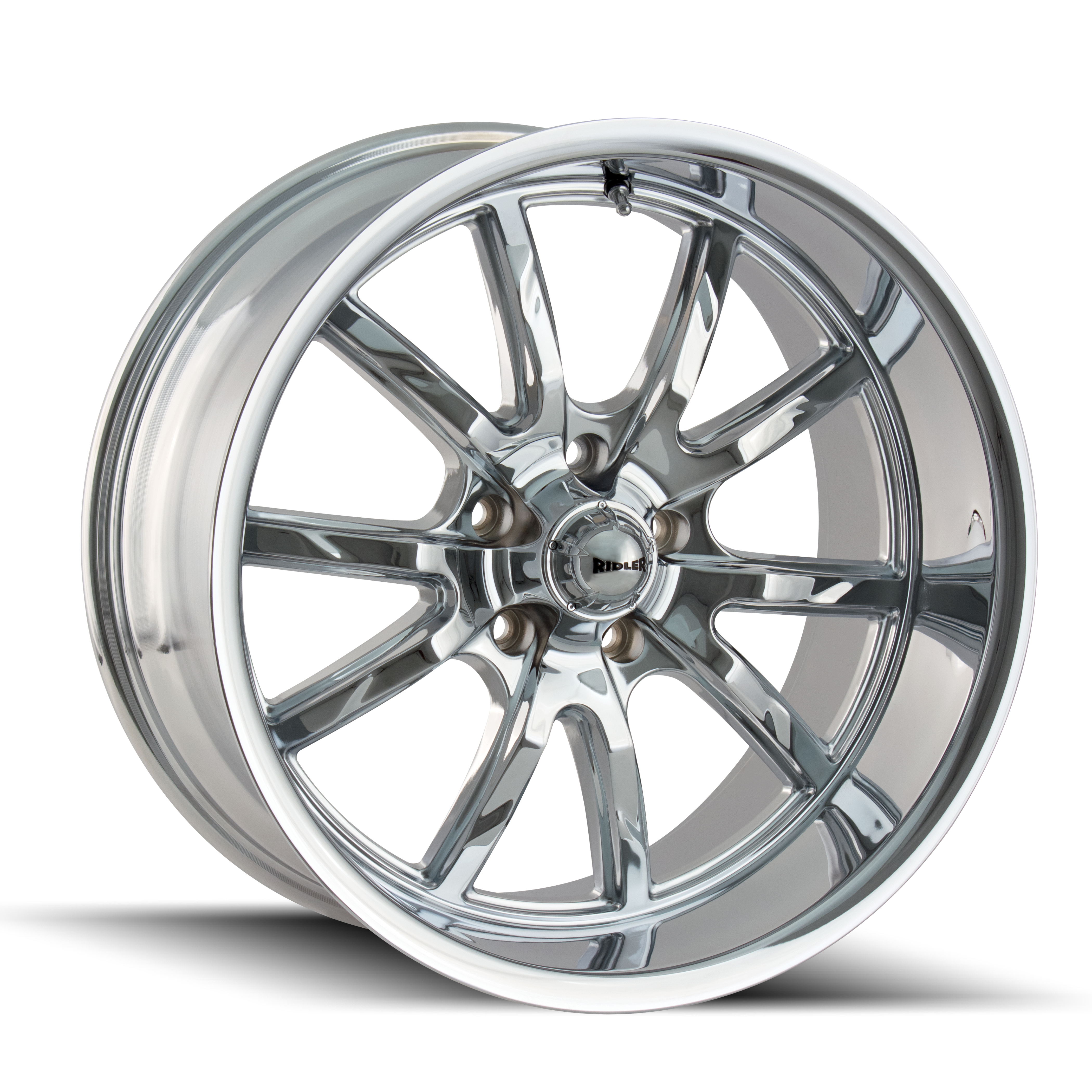 RIDLER 650 Chrome Wheels - 18x8, 5x127 Bolt Pattern, ET0 Offset