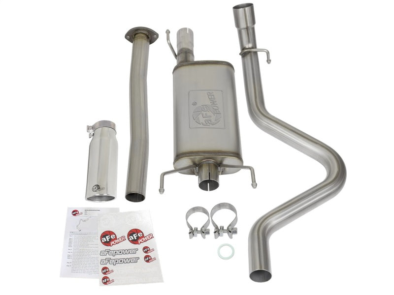 aFe MACH Force XP Cat-Back Stainless Steel Exhaust System with Polished Tip - Boost Your 2005 - 2012 Toyota Tacoma L4 - 2.7L!